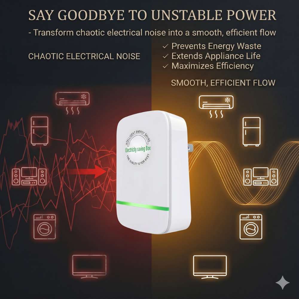 Smart Power Saver Plug – Electricity Saving & Protection Device