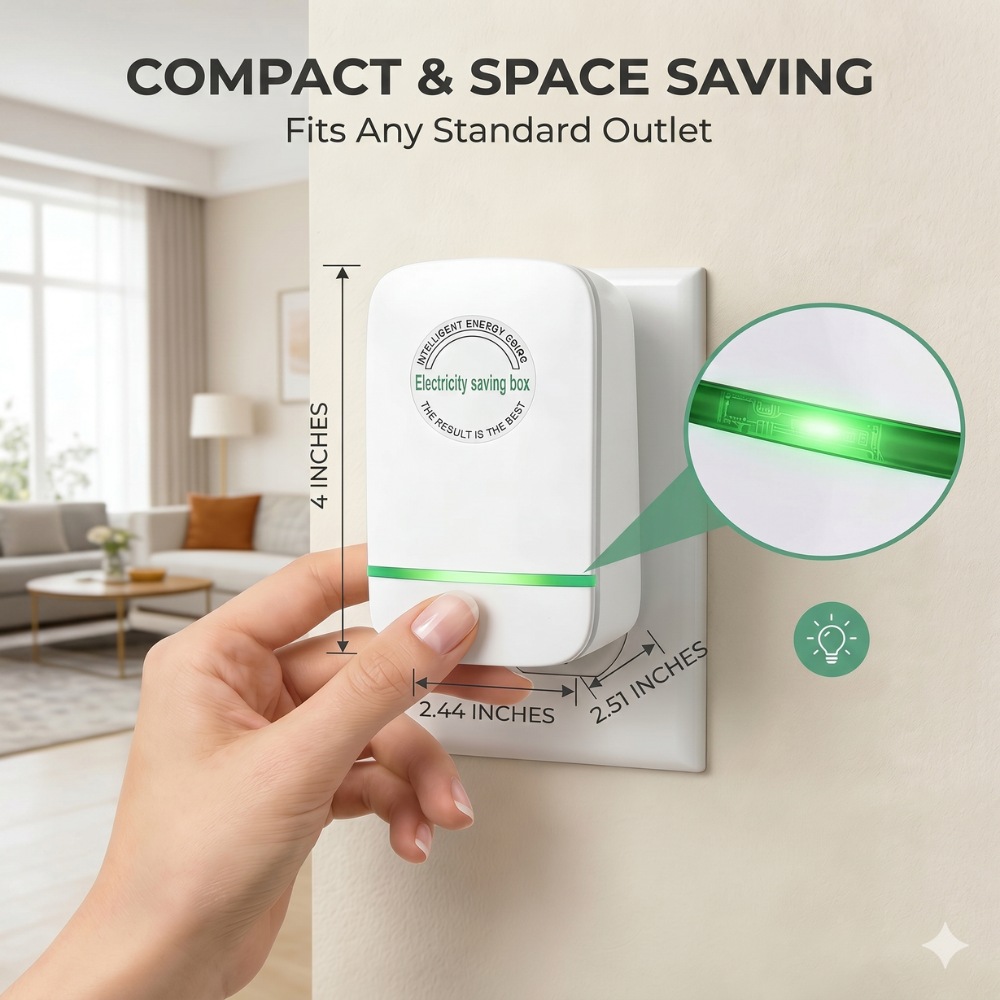 Smart Power Saver Plug – Electricity Saving & Protection Device