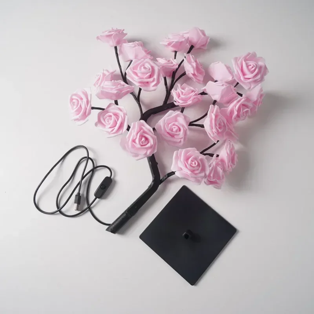LED Table Lamp – Rose Flower Tree Night Light