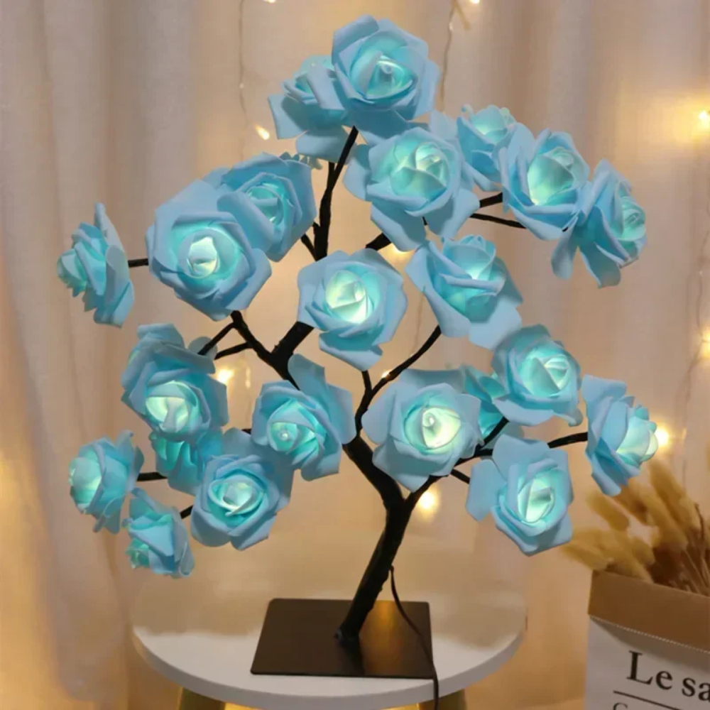 LED Table Lamp – Rose Flower Tree Night Light