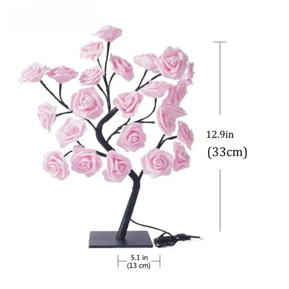 LED Table Lamp – Rose Flower Tree Night Light