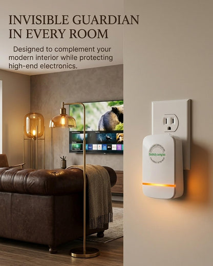 Smart Power Saver Plug, 2026 Electricity Saving Box Energy Saving Device with Voltage Stabilizer Surge Protector Overload Protection Compact Plug and Play for Home Office